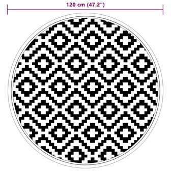 Buitenkleed ARAKIL &Oslash;120 cm polypropeen grijs 6