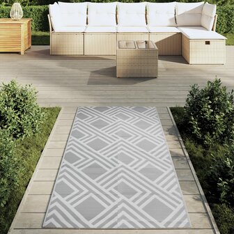 Buitenkleed ARAKIL 80x150 cm PP grijs 3