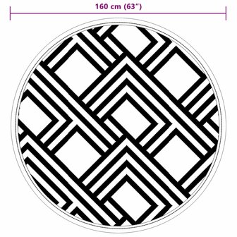 Buitenkleed ARAKIL &Oslash;160 cm polypropeen grijs 6