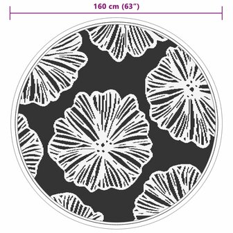 Buitenkleed ARAKIL &Oslash;160 cm polypropeen groen 6