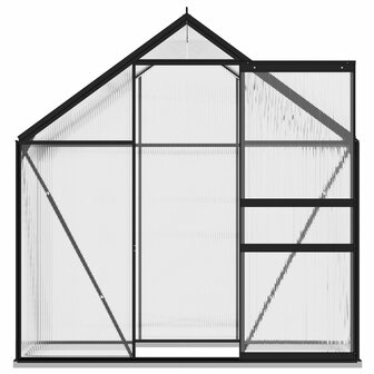 Tuinkas 2,47 m&sup3; aluminium antracietkleurig 4