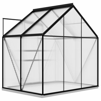 Tuinkas 2,47 m&sup3; aluminium antracietkleurig 7
