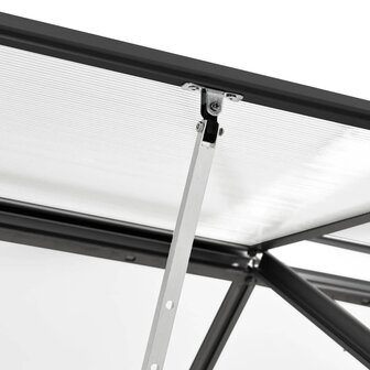 Tuinkas 2,47 m&sup3; aluminium antracietkleurig 8