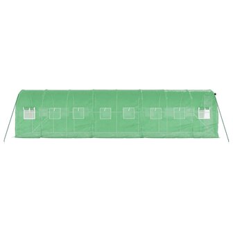 Tuinkas met stalen frame 16 m&sup2; 8x2x2 m groen 5