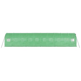 Tuinkas met stalen frame 20 m&sup2; 10x2x2 m groen 5