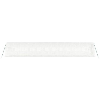 Tuinkas met stalen frame 24 m&sup2; 12x2x2 m wit 5