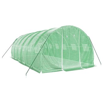 Tuinkas met stalen frame 18 m&sup2; 6x3x2 m groen 3