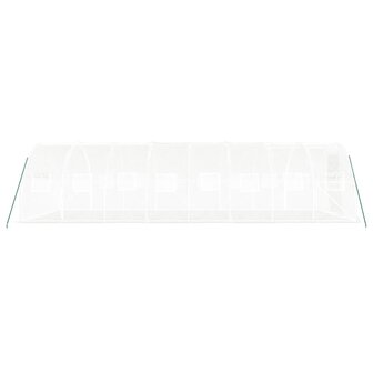 Tuinkas met stalen frame 24 m&sup2; 8x3x2 m wit 5