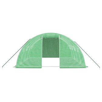 Tuinkas met stalen frame 16 m&sup2; 4x4x2 m groen 4