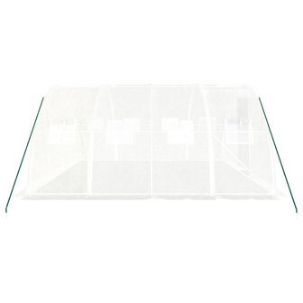 Tuinkas met stalen frame 16 m&sup2; 4x4x2 m wit 5