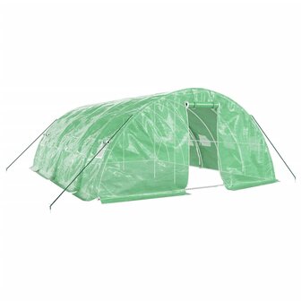 Tuinkas met stalen frame 30 m&sup2; 6x5x2,3 m groen 2