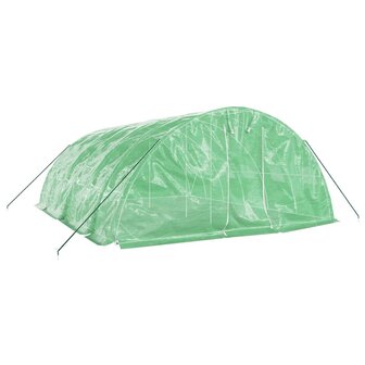 Tuinkas met stalen frame 30 m&sup2; 6x5x2,3 m groen 3