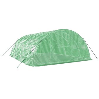 Tuinkas met stalen frame 30 m&sup2; 6x5x2,3 m groen 6