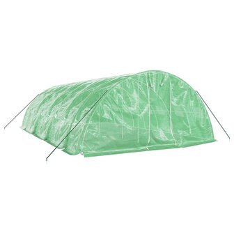 Tuinkas met stalen frame 40 m&sup2; 8x5x2,3 m groen 3