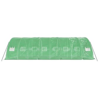 Tuinkas met stalen frame 40 m&sup2; 8x5x2,3 m groen 5