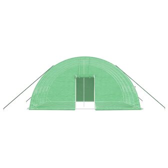 Tuinkas met stalen frame 24 m&sup2; 6x4x2,85 m groen 4