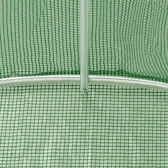 Tuinkas met stalen frame 24 m&sup2; 6x4x2,85 m groen 9