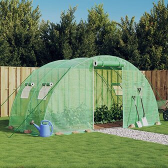 Tuinkas met stalen frame 8 m&sup2; 4x2x2 m 1