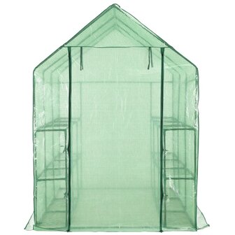 Inloopkas met 12 schappen 143x214x196 cm staal 2