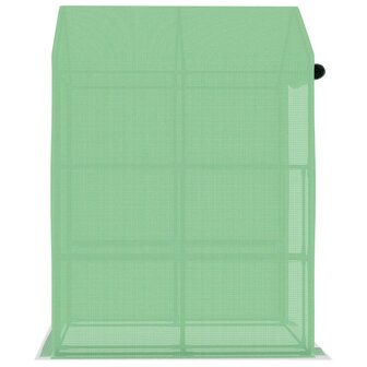 Tuinkas met schappen 143x143x195 cm staal 5