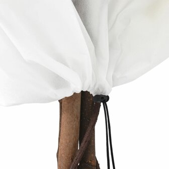 Plantenhoezen met trekkoord 8 st 70 g/m&sup2; 0,8x0,8 m 7