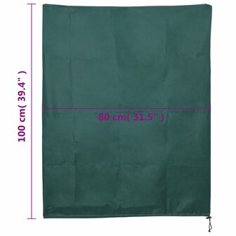 Plantenhoezen met trekkoord 8 st 70 g/m&sup2; 0,8x1 m 9