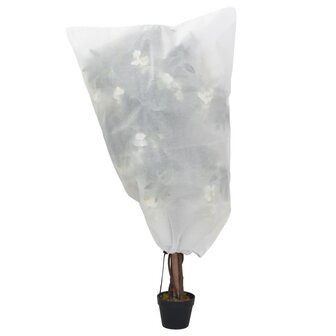 Plantenhoezen met trekkoord 12 st 70 g/m&sup2; 0,8x1,2 m 2