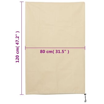 Plantenhoezen met trekkoord 12 st 70 g/m&sup2; 0,8x1,2 m 9
