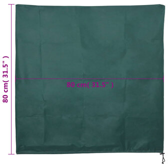 Plantenhoezen met trekkoord 12 st 70 g/m&sup2; 0,8x0,8 m 9