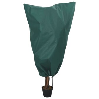 Plantenhoezen met trekkoord 12 st 70 g/m&sup2; 0,8x1 m 2