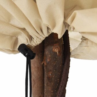 Plantenhoezen met trekkoord 4 st 70 g/m&sup2; 0,8x1 m 8