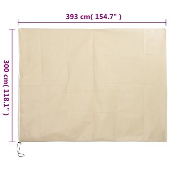 Plantenhoes met ritssluiting 70 g/m&sup2; 3,93x3 m 9