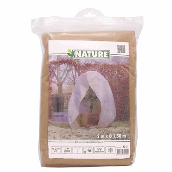 Nature Winterhoes met rits 70 g/m&sup2; 2x1,5x1,5 m beige 5