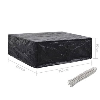 Tuinmeubelhoezen 2 st 8 ogen 250x210x90 cm 7