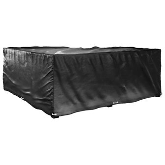Tuinmeubelhoezen L-vormig 2 st 16 oogjes 215x215x70 cm 6