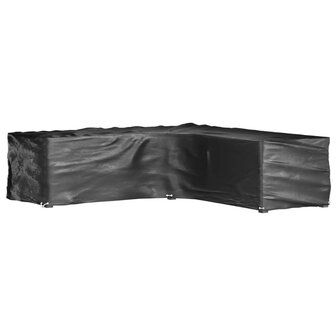 Tuinmeubelhoezen L-vormig 2 st 16 oogjes 285x285x70 cm 2