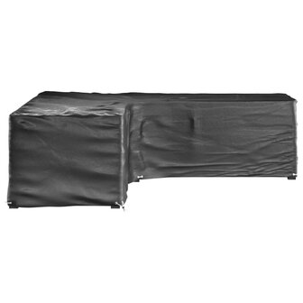 Tuinmeubelhoezen L-vormig 2 st 16 oogjes 285x285x70 cm 3