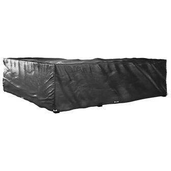 Tuinmeubelhoezen L-vormig 2 st 16 oogjes 285x285x70 cm 6