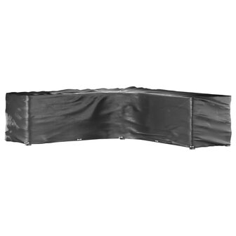 Tuinmeubelhoezen L-vormig 2 st 20 oogjes 300x300x90 cm 2