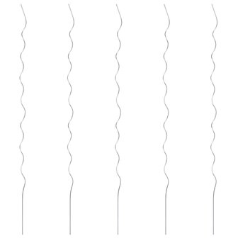Plantenstok spiraal 170 cm gegalvaniseerd staal 5 st 1