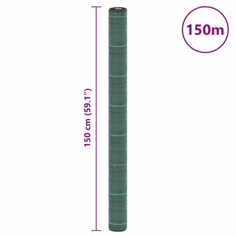 Worteldoek 1,5x150 m polypropeen groen 8