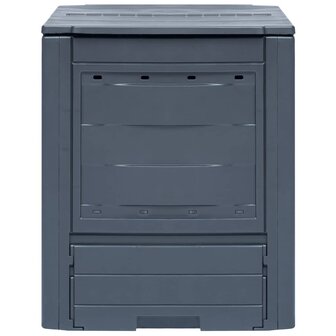Compostbakken 3 st 780 L 60x60x73 cm grijs 2