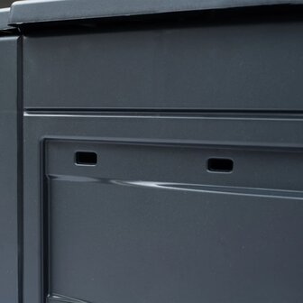 Compostbakken 3 st 780 L 60x60x73 cm grijs 5