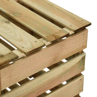 Tuincompostbakken 3 st 80x50x100 cm ge&iuml;mpregneerd grenenhout 6