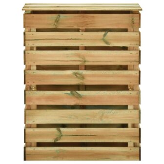 Tuincompostbakken 4 st 80x50x100 cm ge&iuml;mpregneerd grenenhout 4