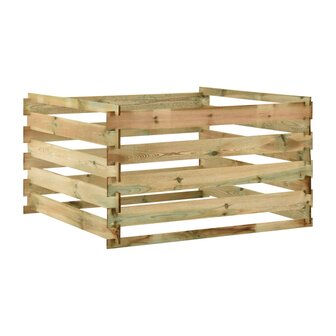 Tuincompostbak gelat 120x120x70 cm ge&iuml;mpregneerd grenenhout 1