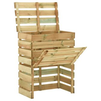 Tuincompostbak gelat 80x50x100 cm ge&iuml;mpregneerd grenenhout 1