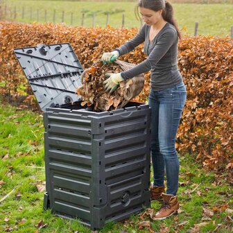 Nature Compostbak 300 L zwart 4