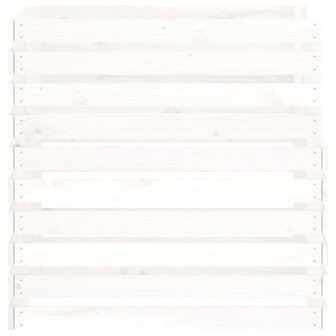 Compostbak 80x80x78 cm massief grenenhout wit 6