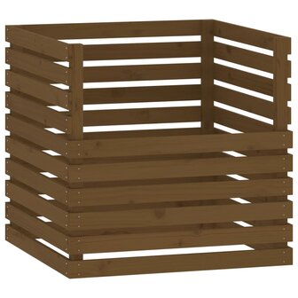 Compostbak 80x80x78 cm massief grenenhout honingbruin 2